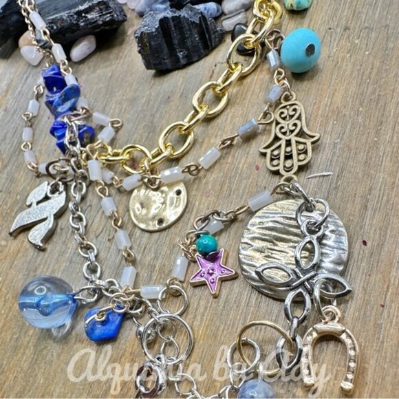 Alquimia Multicolor Charm Necklace - Picture 5 of 5